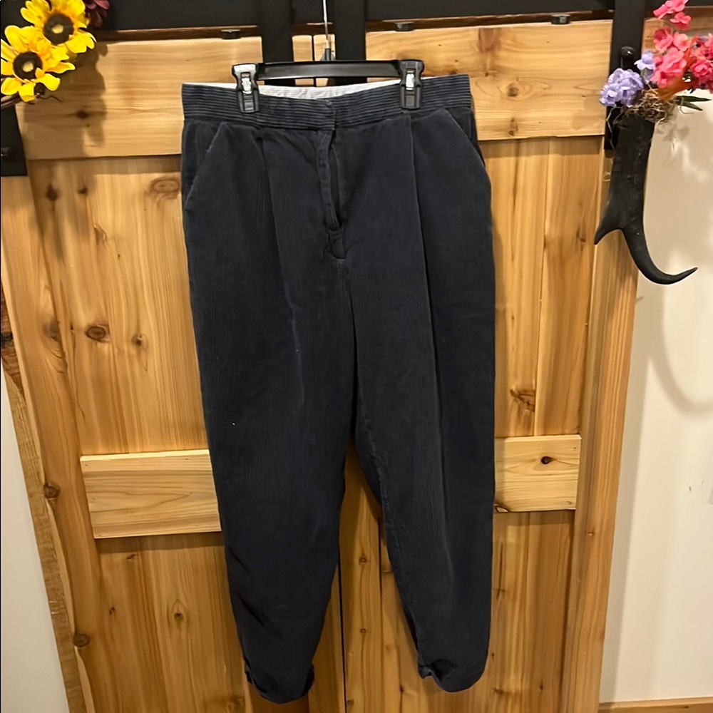 Seen Worn Kept Foster Tapered Navy Corduroy Trouser Women's Pants